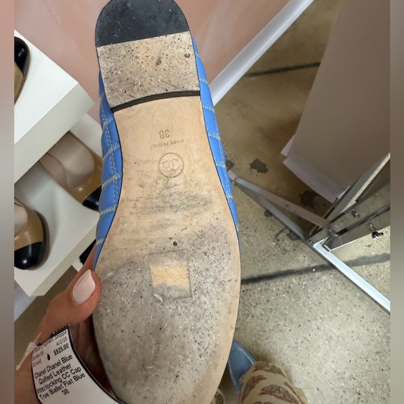 Chanel Blue quilted ballet flat - Picture 5 of 6